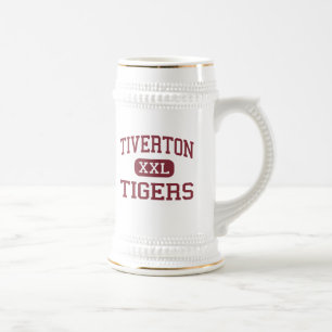 Tiverton - Tiger - hoch - Tiverton Rhode Island Bierglas