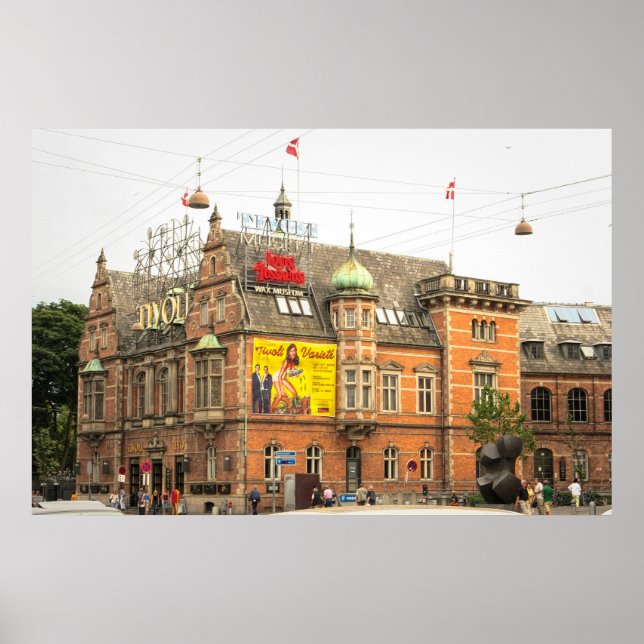 Tivoli Gardens Kopenhagen Dänemark Poster (Vorne)