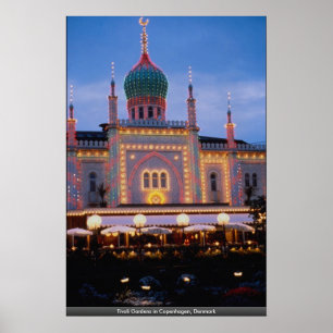 Tivoli-Gärten in Kopenhagen, Dänemark Poster