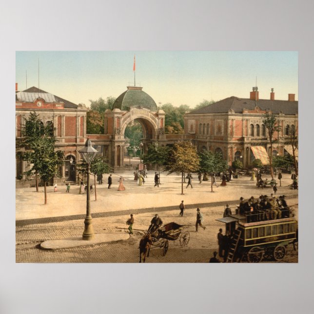 Tivoli Park Entrance Kopenhagen Dänemark Poster (Vorne)