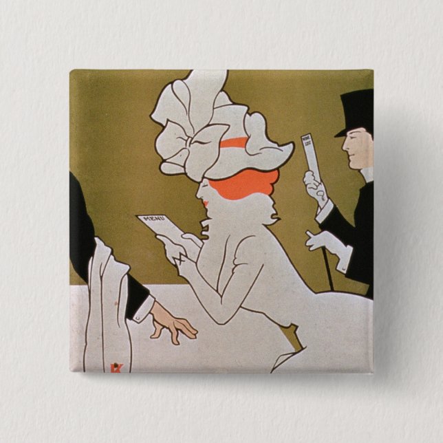 "Tivoli-Restaurant, Strang", London (Farbelitho) Button (Vorderseite)