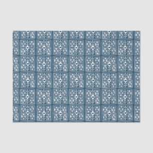 Tivoli Tile Blue White Pattern Seidenpapier