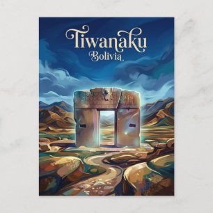 Tiwanaku Bolivien Postkarte