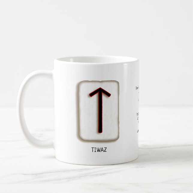 Tiwaz RuneStone-Tasse Kaffeetasse (Links)