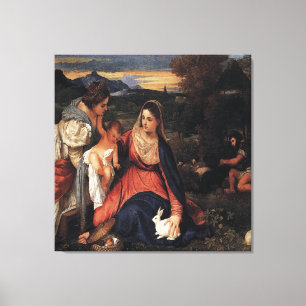 Tizian / Die Jungfrau des Kaninchens / 1530 / Leinwanddruck