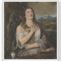 Tizian (Tiziano Vecellio) - Die Penitent Magdalene
