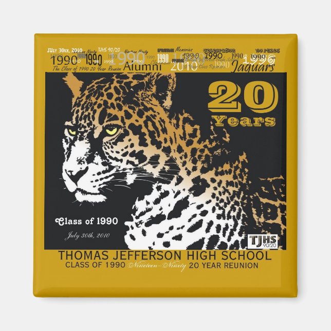 TJHS 20 Jahre Square Magnet (Vorne)