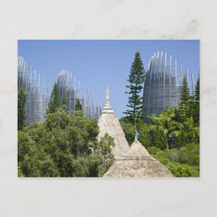 Tjibaou Kulturzentrum, Noumea, Neukaledonien 2 Postkarte