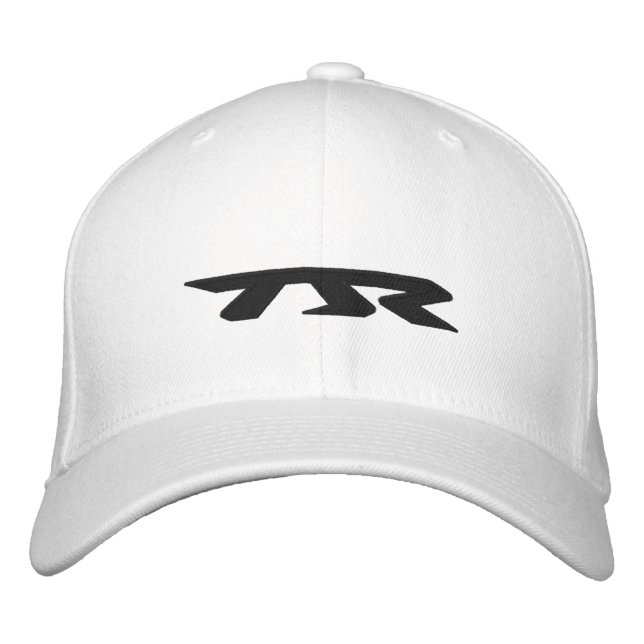 TJR Caps Black Stich Bestickte Baseballkappe (Vorderseite)