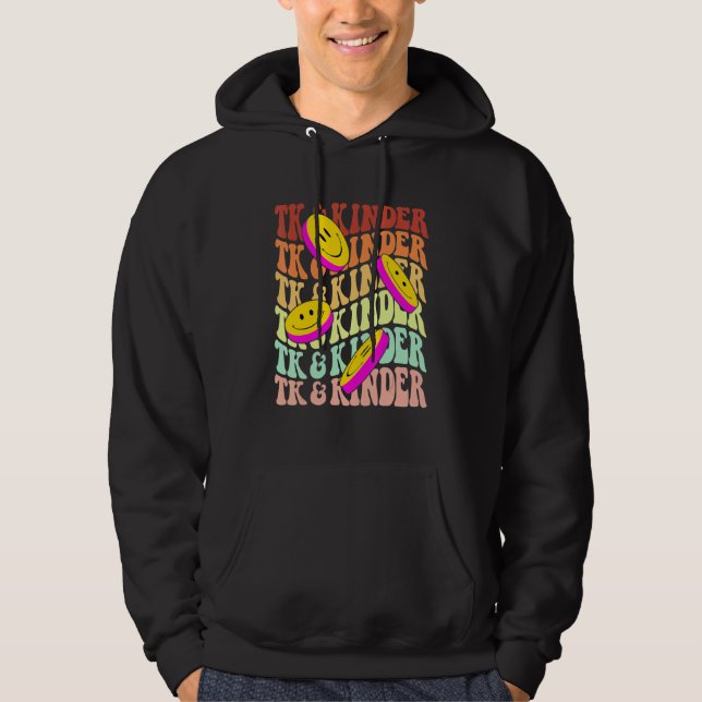 TK and Kinder retro smile face Back To School kind Hoodie (Vorderseite)