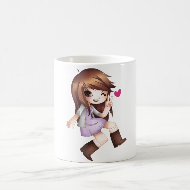 TK Chibi Design Kaffeemaschine Tasse (Mittel)