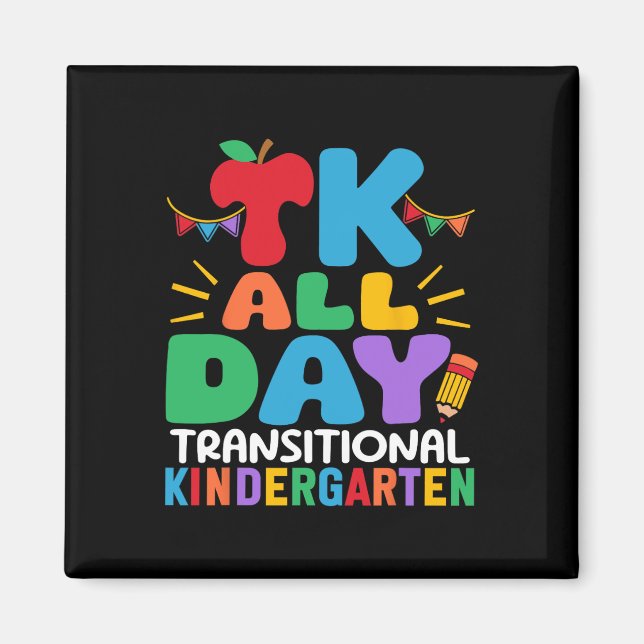 Tk Ganztags-Übergangs-Kindergartenlehrer Schule Magnet (Vorne)