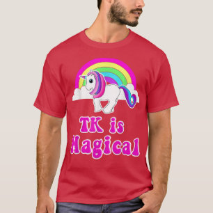 TK ist Magischer Einhorn-Regenbogen-Übergangspunkt T-Shirt