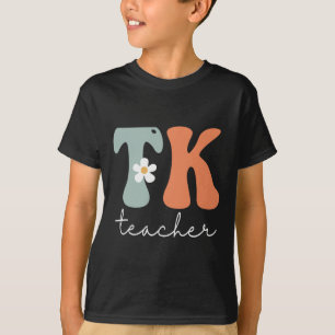 Tk Lehrer Retro Groovy Vintage Froher erster Schul T-Shirt