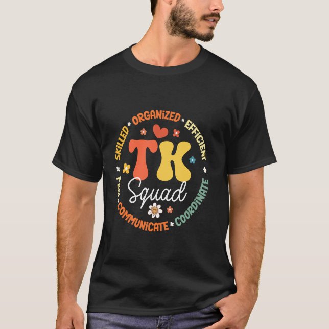 TK Squad Transitional Kindergarten zurück zur Schu T-Shirt (Vorderseite)