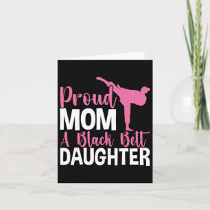 Tkd Karate Judo Proud Mama einer Schwarzgürteltoch Karte