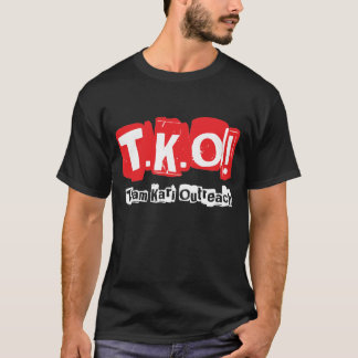 TKO:  Altes Punkart-Schwarzes T-Shirt