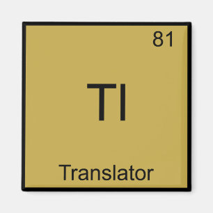 Tl - T-Shirt für das Symbol für die Translator F Magnet
