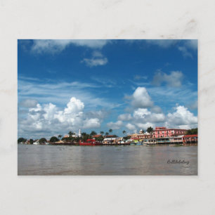 Tlacotalpan aus dem Rio Papaloapan Postkarte