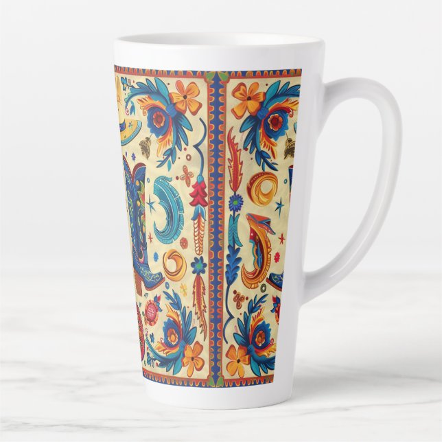 Tlaquepaque Cowboy-Theme Artisanal Mug (Droite)