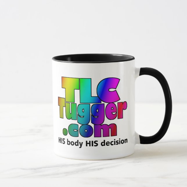 TLC Tugger Regenbogen-Logo Tasse (Rechts)