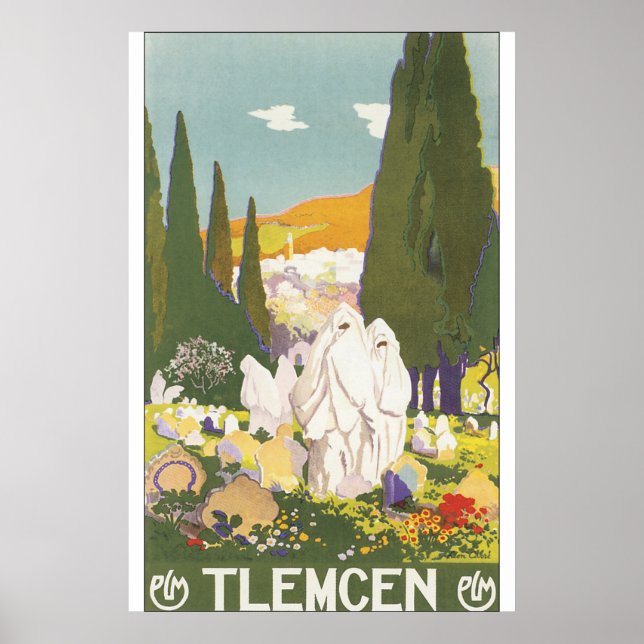 Tlemcen Vintage Travel Poster (Vorne)
