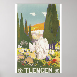 Tlemcen Vintages Reise-Plakat Poster
