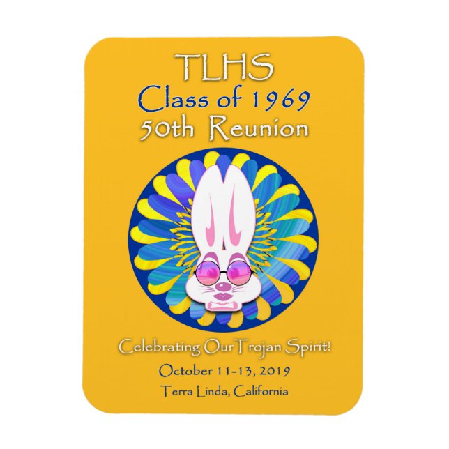 TLHS-Klasse von 1969 Bunny Girl 50. Wiedersehen Magnet (Vertikal)