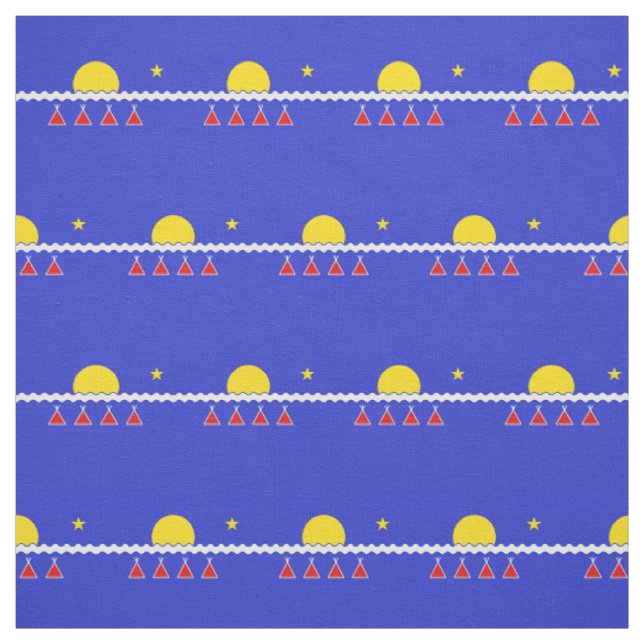 Tlicho Flag Fabric Tlicho Nation Textiles Stoff (Muster)