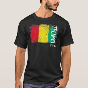 Tliml Guinea Flag für Guineer Männer Frauen Kinder T-Shirt