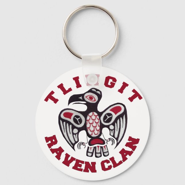 Tlingit Raven Clan Schlüsselanhänger (Vorderseite)
