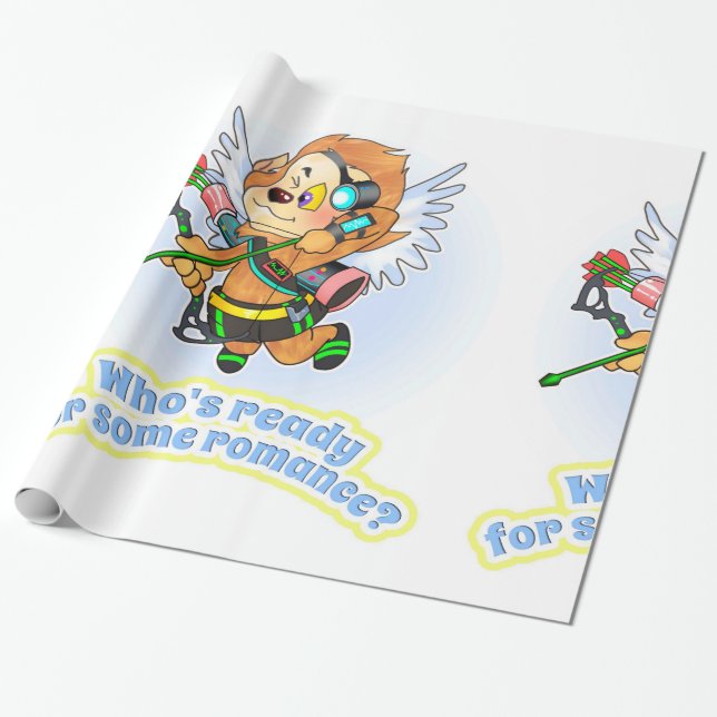 TLM: Willie das Wolf Cupid Wrapping Paper Geschenkpapier (Ungerollt)
