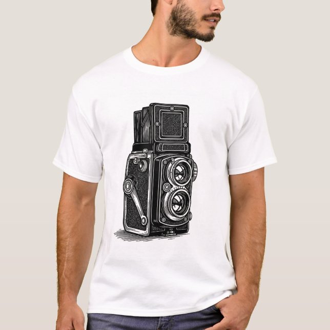 TLR Kamera T-Shirt (Vorderseite)
