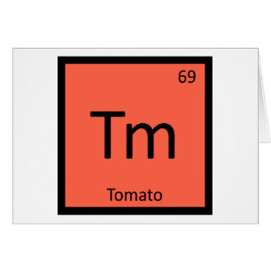 Tm - Chimie des fruits de tomate Symbole du tablea