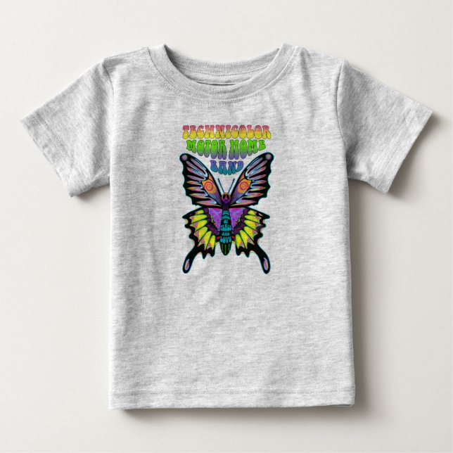 TMH Band Psychedelic Peace Butterfly Baby T-shirt (Vorderseite)