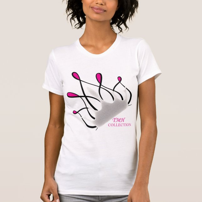 TMH SAMMLUNG - Damenkönigin - T-Shirt_ Rosa T-Shirt (Vorderseite)