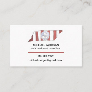 TN state flag business cards Visitenkarte