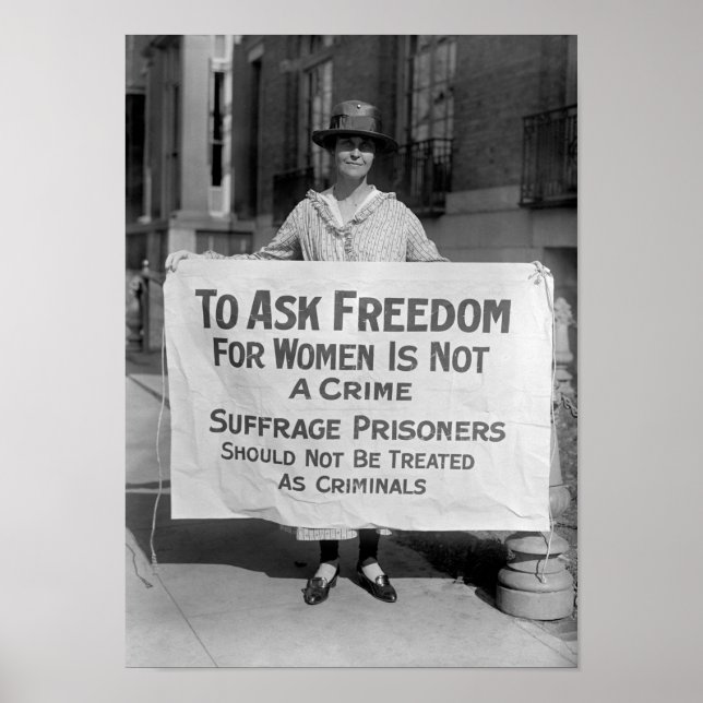 To Ask Freedom For Women Is Not A Crime Poster (Vorne)