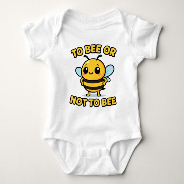 To bee or not to bee baby strampler (Vorderseite)