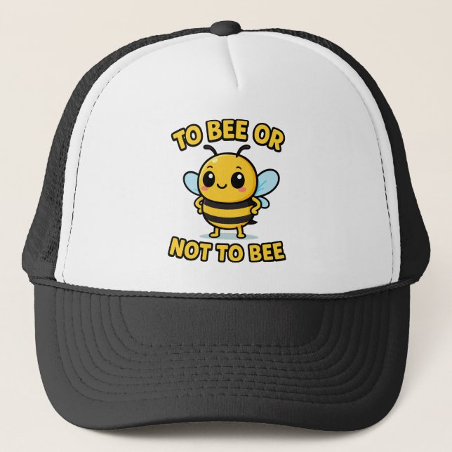 To bee or not to bee truckerkappe (Vorderseite)