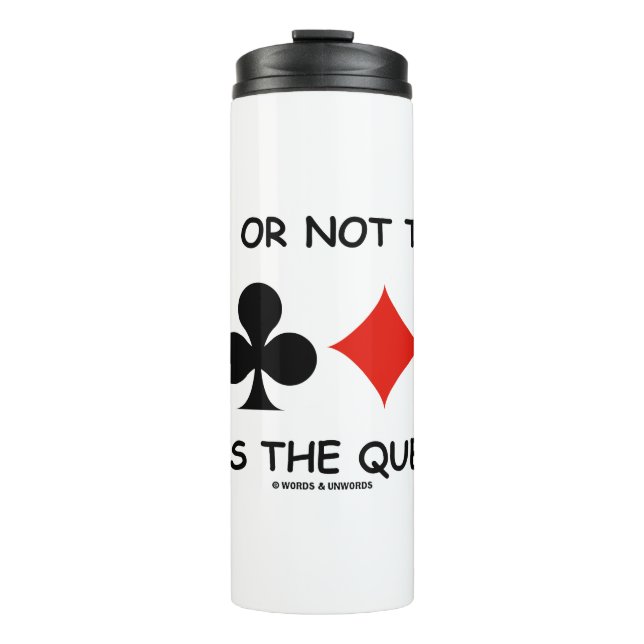 to bid or not to bid that is the frage? Bridge Thermosbecher (Vorderseite)