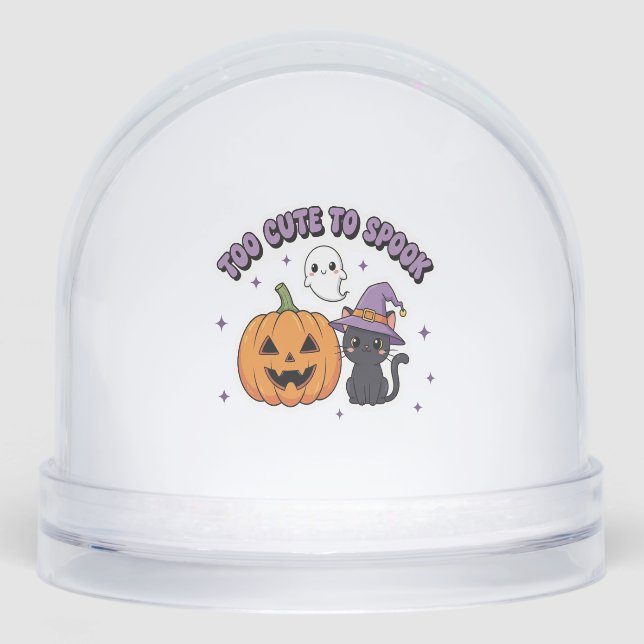 To Cute to Spook Halloween Schneekugeln (Vorderseite)