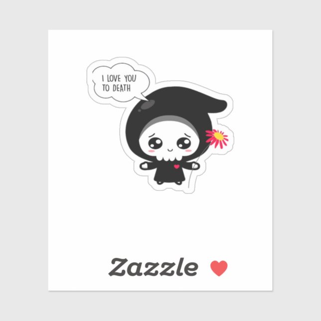 To Death - Funny Valentinstag Classic Aufkleber (Blatt)