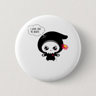 To Death - Funny Valentinstag Classic Button