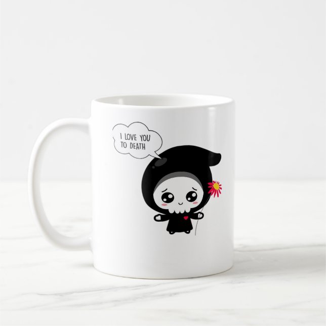 To Death - Funny Valentinstag Classic Kaffeetasse (Links)