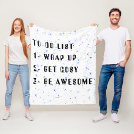 "To-Do-List" - Cooles Motivierend Fleece-Blanket Fleecedecke