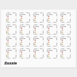 'To do Today' Bullet Journal oder Planner Quadratischer Aufkleber