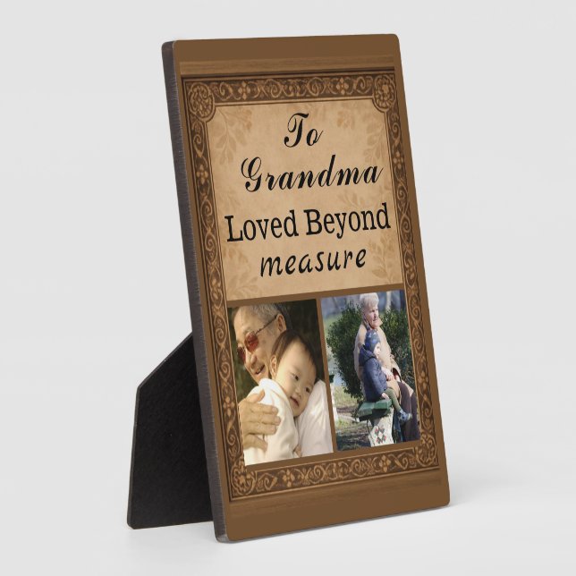 To Grandma – Loved Beyond Measure Plaque (Côté)