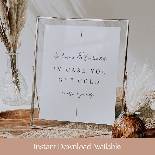 “To Have and To Hold” 8x10 Wedding Blanket Sign Poster (Von Creator hochgeladen)