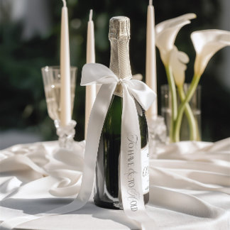 To Have and To Hold Single Inscription Wedding Satinband